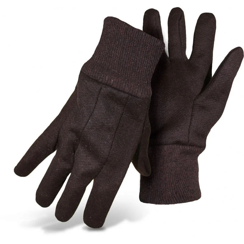 breathable non-slip gloves -  Boss Men's Indoor/Outdoor Jersey Work Gloves Brown L 6 pair