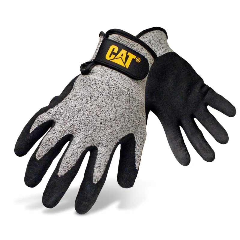 non-slip functional gloves -  Caterpillar Work Gloves Gray L 1 pair