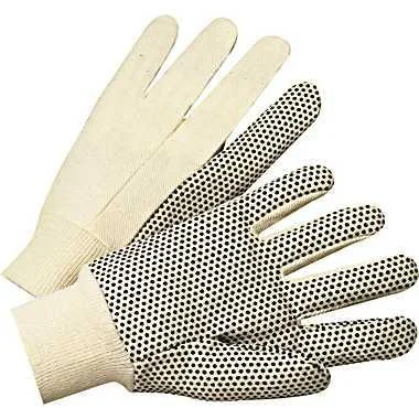 durable ergonomic gloves -  Cotton Canvas Gloves with Dots