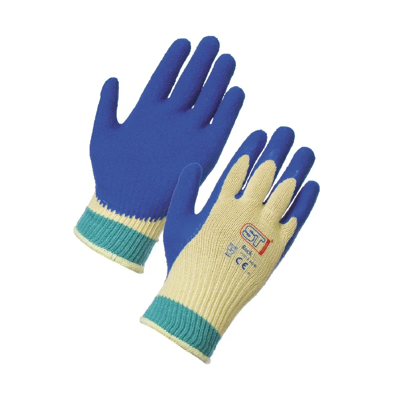 durable flexible gloves -  Cut Resistant Level 5 Latex Grip Gloves