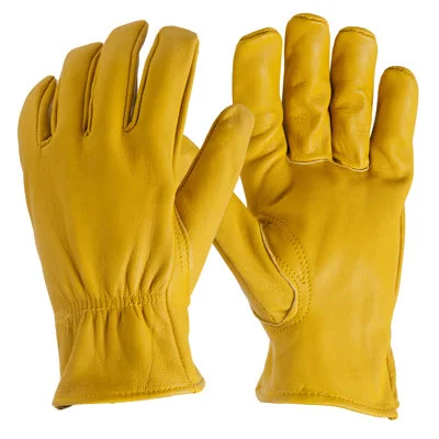 light thermal gloves -  Deerskin Gloves, Elastic Wrist, Men's Large