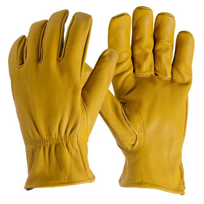 durable thermal gloves -  Deerskin Gloves, Elastic Wrist, Men's XL