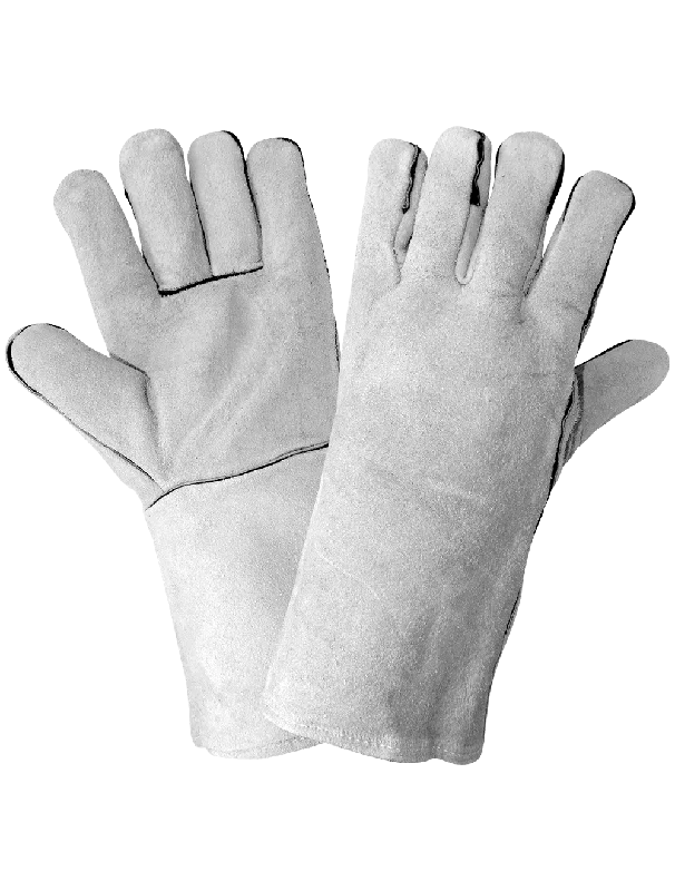 durable soft gloves -  Economy-Grade Split Cowhide Welder Gloves - 1200GE