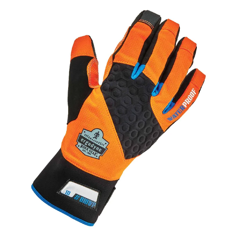 breathable touchscreen gloves -  Ergodyne 17392 ProFlex 818WP Performance Thermal Waterproof Utility Gloves, Small, Orange