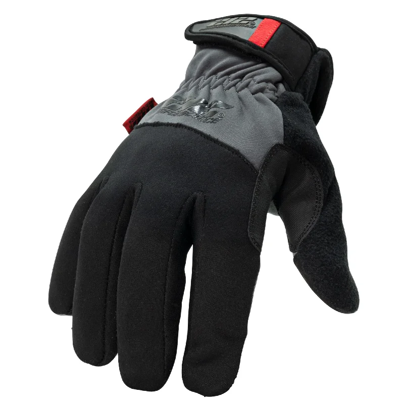 flexible tech gloves -  Fleece Lined Tundra Touchscreen Screen Gloves in Black and Gray