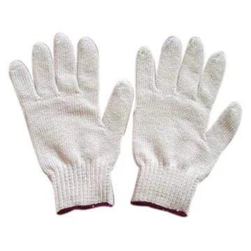 flexible practical gloves -  Gloves, knit. Cotton blend. Medium. 1 pair.