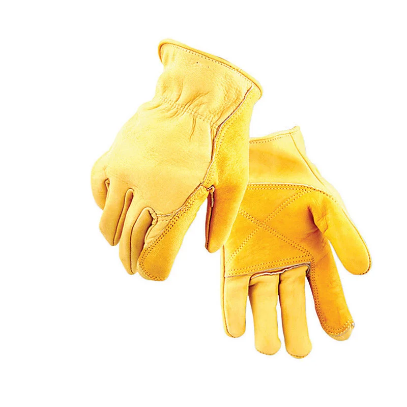 waterproof seasonal gloves -  Golden Stag XL Cowhide Leather Iron Fencer Gold Gloves