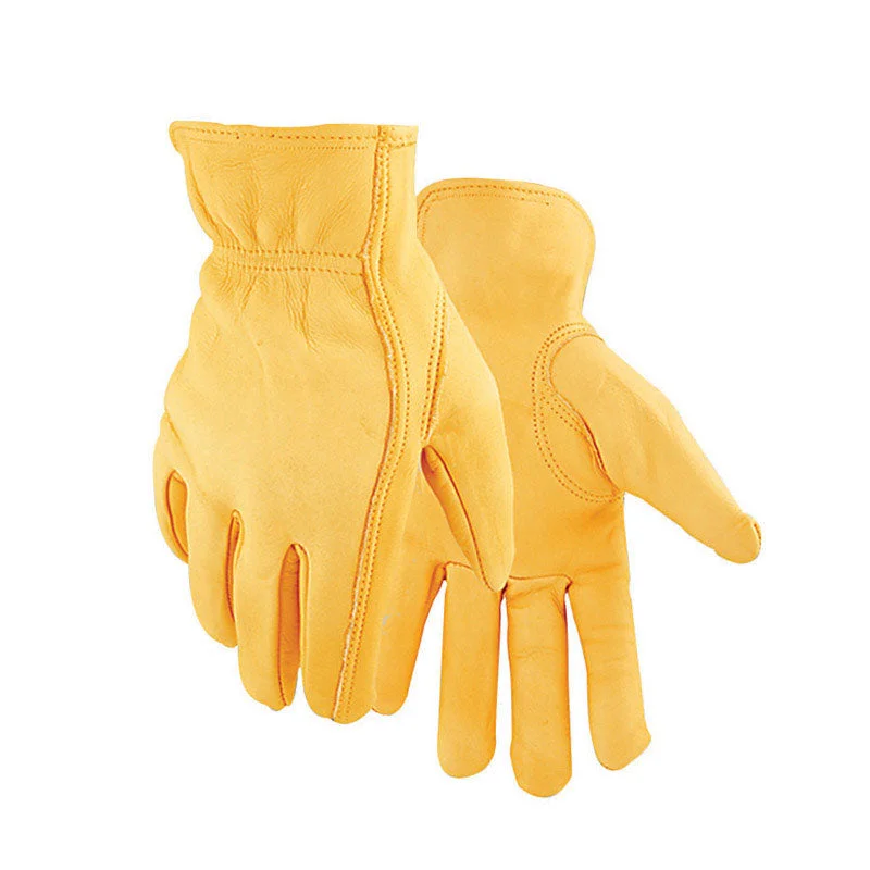 flexible seasonal gloves -  Golden Stag M Deerskin Driver Gold Gloves