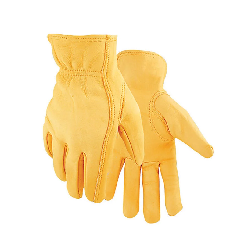 flexible multi-purpose gloves -  Golden Stag XL Deerskin Driver Gold Gloves