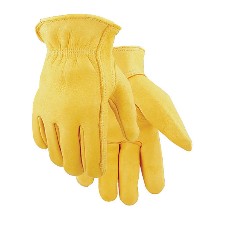 waterproof practical gloves -  Golden Stag L Elkskin Driver Gold Gloves