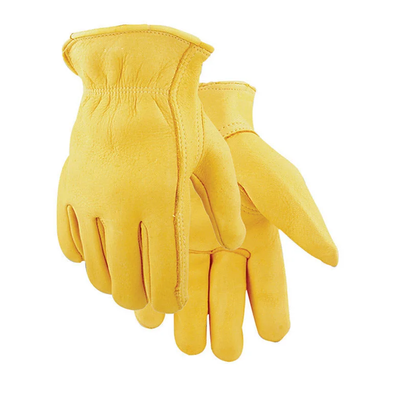 flexible versatile gloves -  Golden Stag M Elkskin Driver Gold Gloves