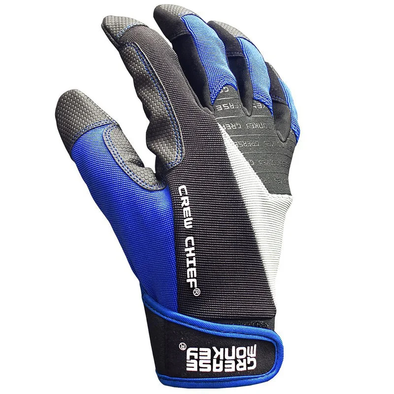 waterproof waterproof gloves -  Grease Monkey Crew Chief Crew Chief Gloves Blue/Black/Gray XL 1 pk