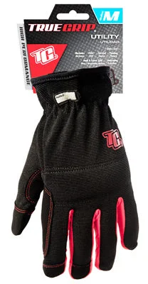 waterproof casual gloves -  High-Performance Work Gloves, Black & Red, Medium