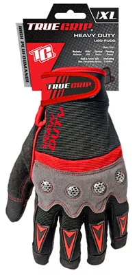 flexible daily gloves -  High-Performance Work Gloves, Touchscreen Compatible, Red, Gray & Black, XL