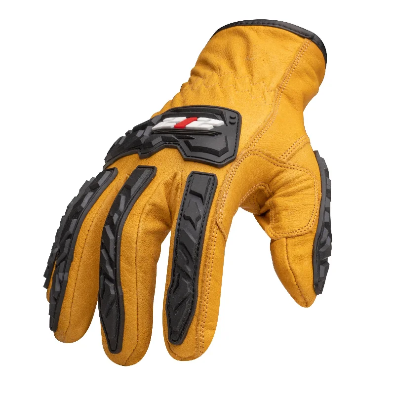 flexible breathable gloves -  Cut Resistant Impact Leather Driver Gloves (EN Level 5)