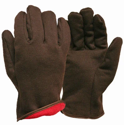 light smartphone gloves -  Jersey Winter Work Gloves, Brown Fleece Lined, Men's L