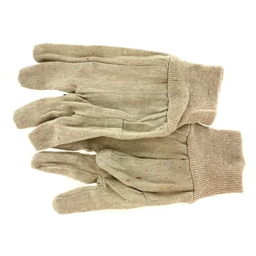 breathable reinforced gloves -  Johnson Wilshire 2008 WHITE COTTON CANVAS GLOVES (20088WT)