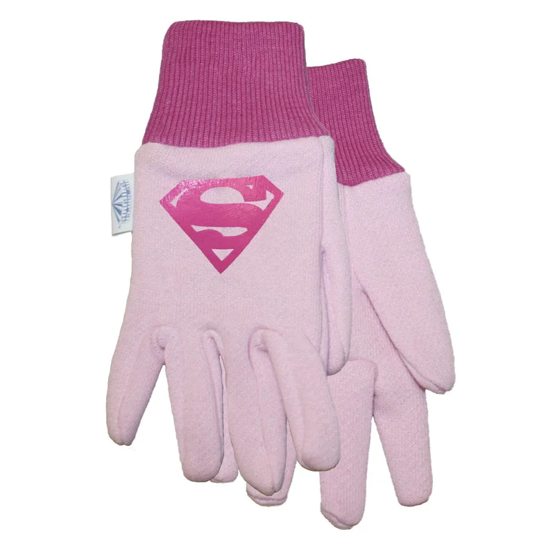 non-slip touchscreen gloves -  Midwest Quality Glove Warner Bros Child's Outdoor Cotton Gardening Gloves Pink Youth 1 pair (Pack of 6)