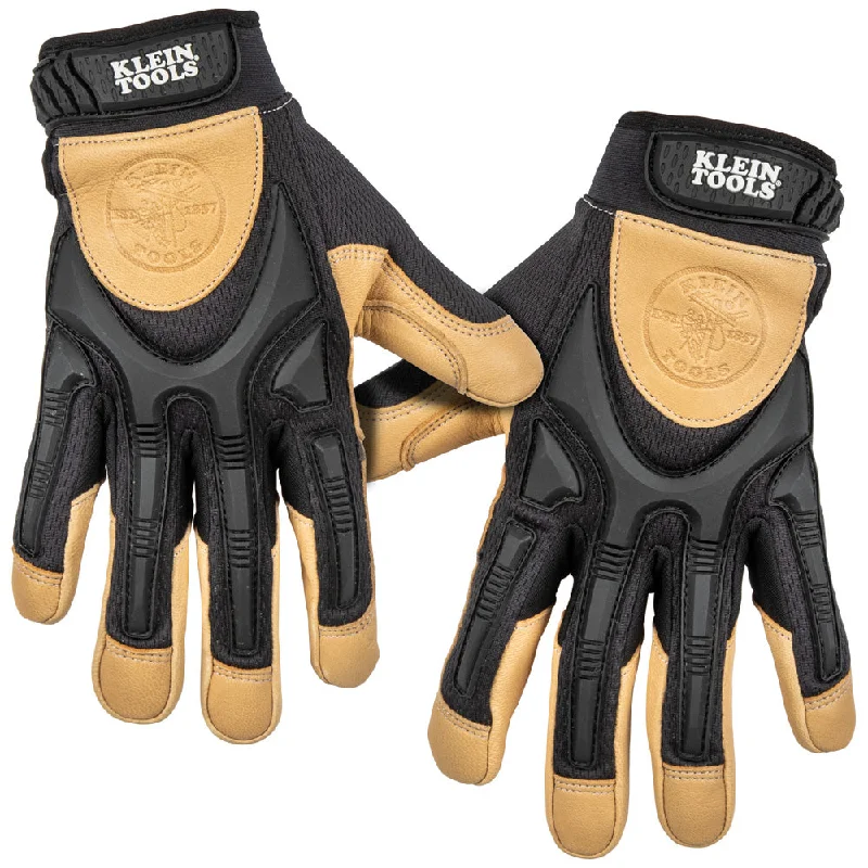 waterproof tech gloves -  Klein Tools 60188 Leather Work Gloves, Large, Pair