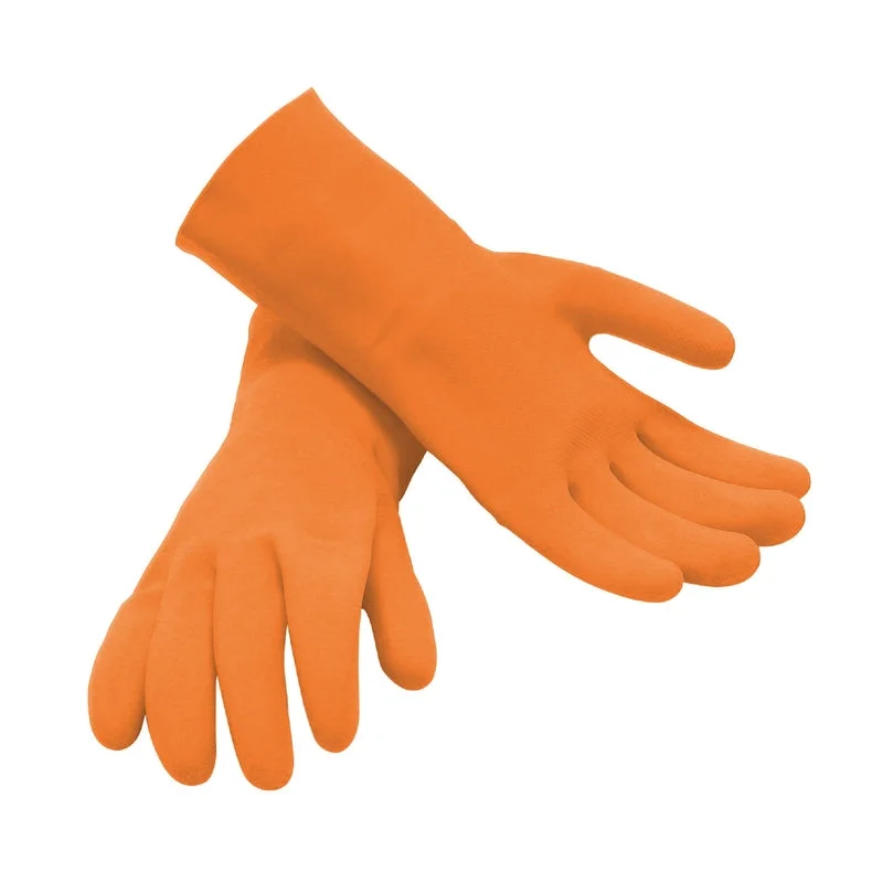 durable heavy-duty gloves -  M-D Grouting Gloves Orange One Size Fits All 1 pair