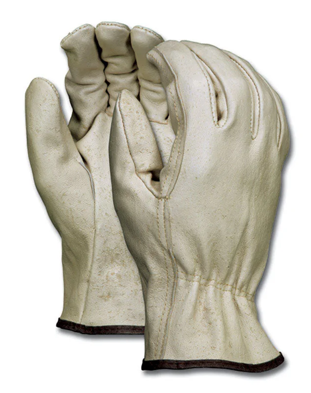 light padded gloves -  MCR Safety  S  Leather  Driver  Beige  Gloves