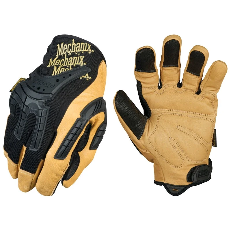 waterproof breathable gloves -  Mechanix Wear Men's Full Finger Mechanic's Glove Black/Tan L 1 pair