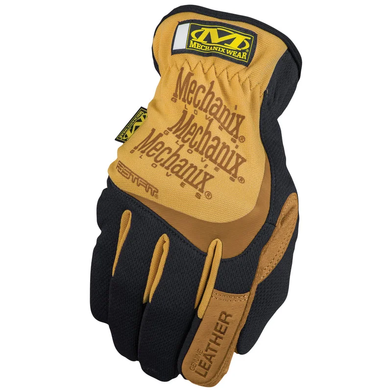 waterproof waterproof gloves -  Mechanix Wear Lff-75-010 Large Black/Brown Leather Fastfit Work Gloves