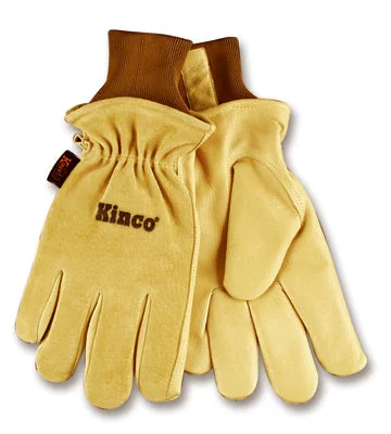 durable versatile gloves -  Men's Thermal-Lined Pigskin Suede Leather Gloves, Medium