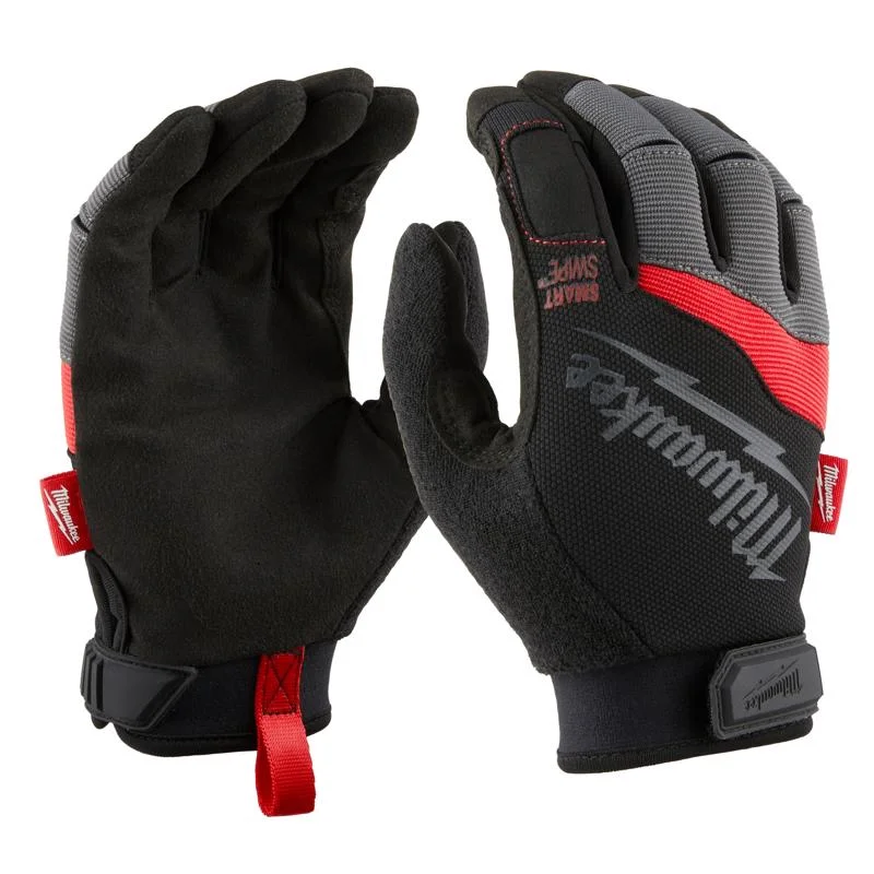 waterproof lightweight gloves -  Milwaukee  Performance  Spandex/Synthetic Leather  Work Gloves  Black/Red  L  1 pair