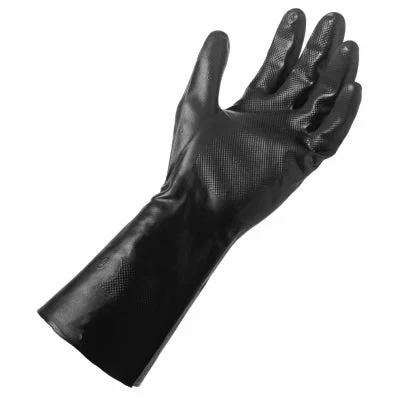 flexible insulated gloves -  Neoprene Work Gloves, Long Cuff, Black, Men's Large