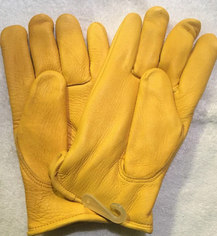 flexible padded gloves -  North American Trading - elk leather work/driving gloves