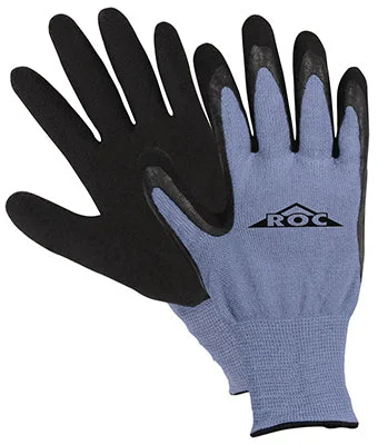 flexible gadget gloves -  Work Gloves, Latex Coated Palm, Blue, Large