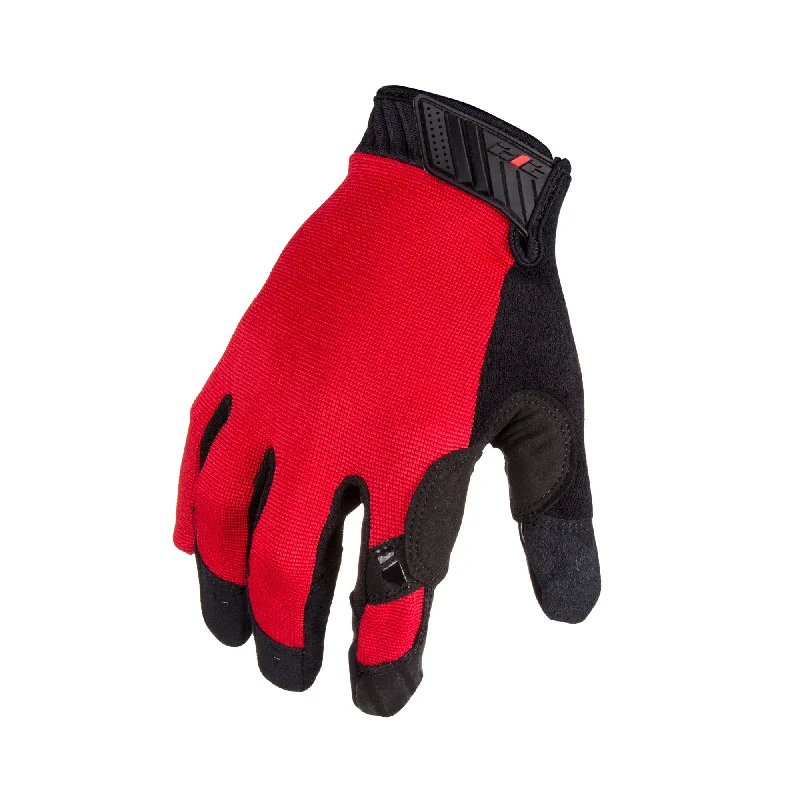 light everyday gloves -  Silicone Grip Touch-Screen Compatible Mechanic Gloves in Red