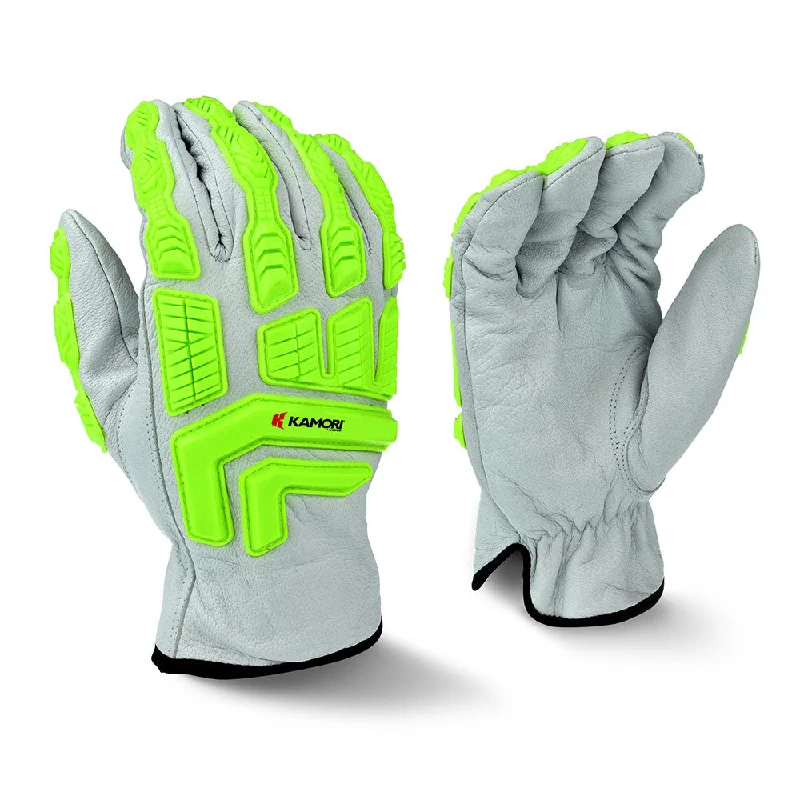 soft heated gloves -  Radians RWG51M Goat Leather Driver with TPR Gloves, M