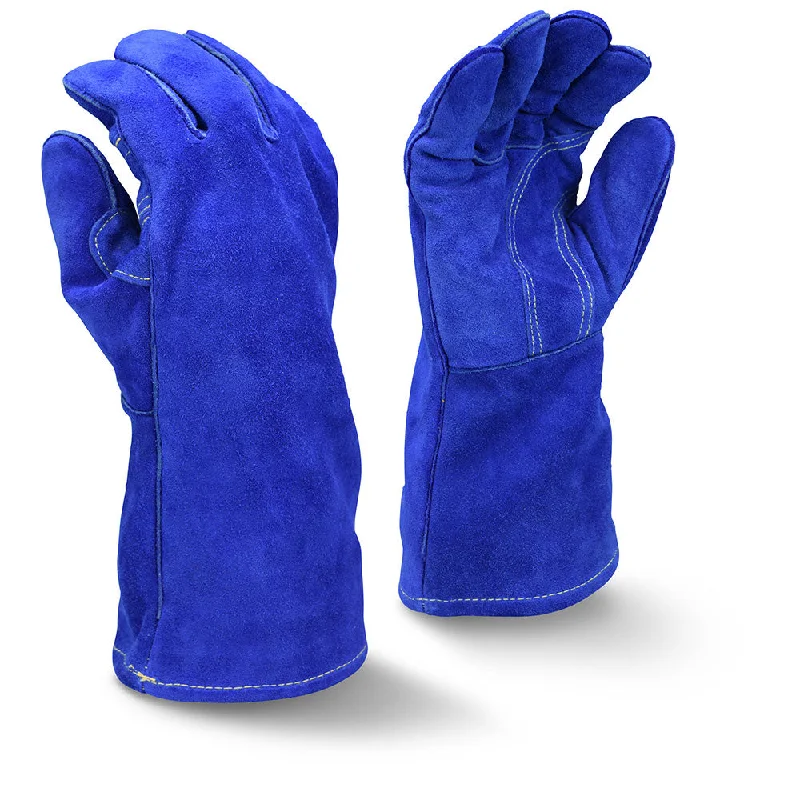 soft lightweight gloves -  Radians RWG5410XL Premuim Side Split Cowhide Leather Gloves, Blue, X-Large