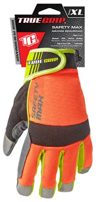 flexible everyday gloves -  Safety Max Hi-Viz High-Performance Work Gloves, Touchscreen Compatible, Microsuede, XL