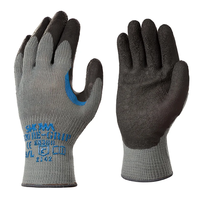 soft functional gloves -  Showa Re-Grip Gloves - Grey