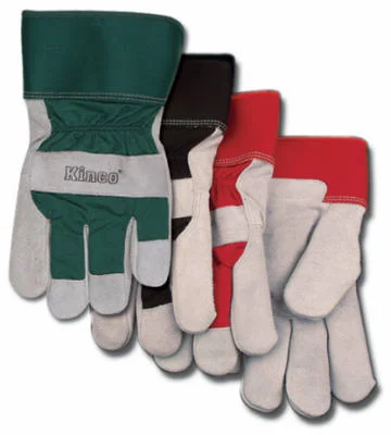 light reinforced gloves -  Suede Cowhide Leather Palm Glove, Lined, Men's Large