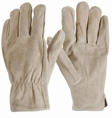 durable reinforced gloves -  Suede Leather Work Gloves, Men's Large