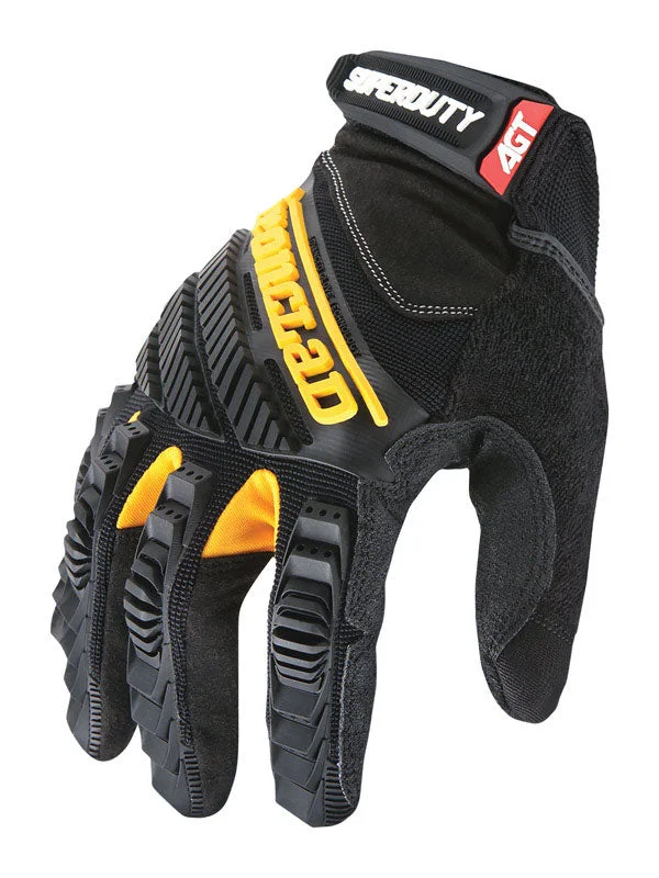 soft daily gloves -  Ironclad  Super Duty  Men's  Indoor/Outdoor  Synthetic Leather/TPR  Work  Gloves  Black  L  1 pk