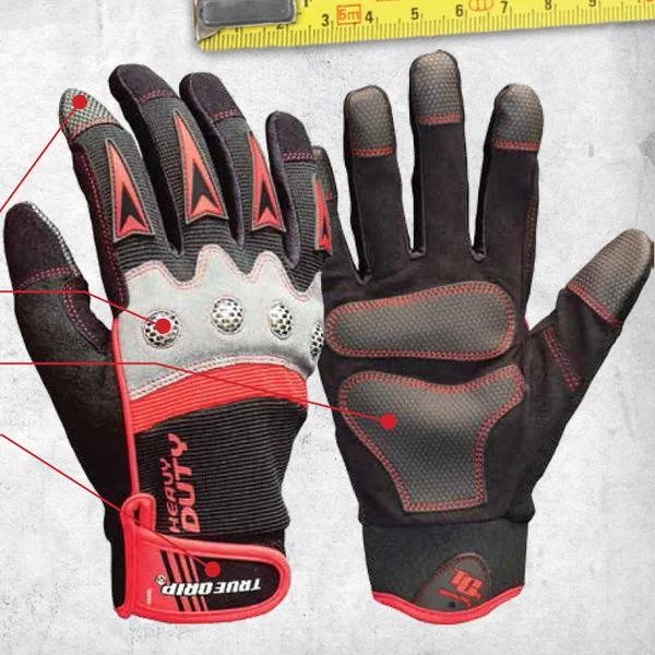 light versatile gloves -  True Grip Heavy Duty Work Gloves With Touchscreen Fingers