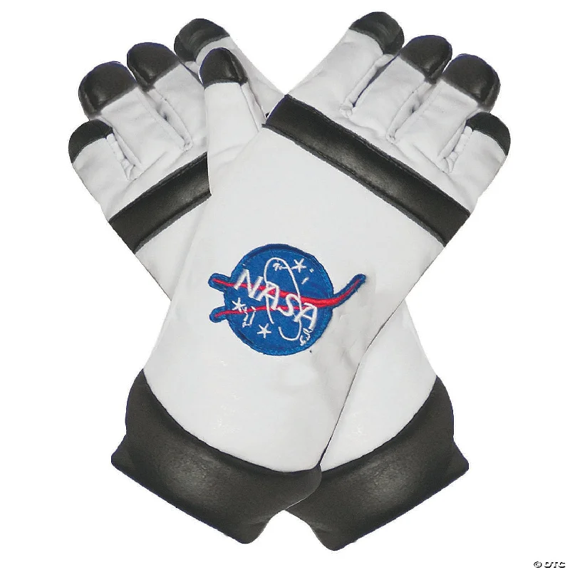 non-slip non-slip gloves -  Kid's White Astronaut Gloves