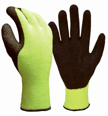 flexible heated gloves -  Winter Gloves, Hi-Viz Yellow Acrylic, Thermal Shell, Men's XL