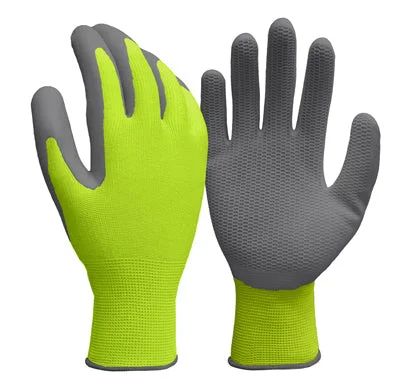 flexible functional gloves -  Work Gloves, Latex Honeycomb, Hi-Viz Yellow, Men's XL (Pack of 6)