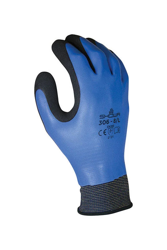 flexible smartphone gloves -  Atlas Unisex Indoor/Outdoor Coated Work Gloves Black/Blue M 1 pair