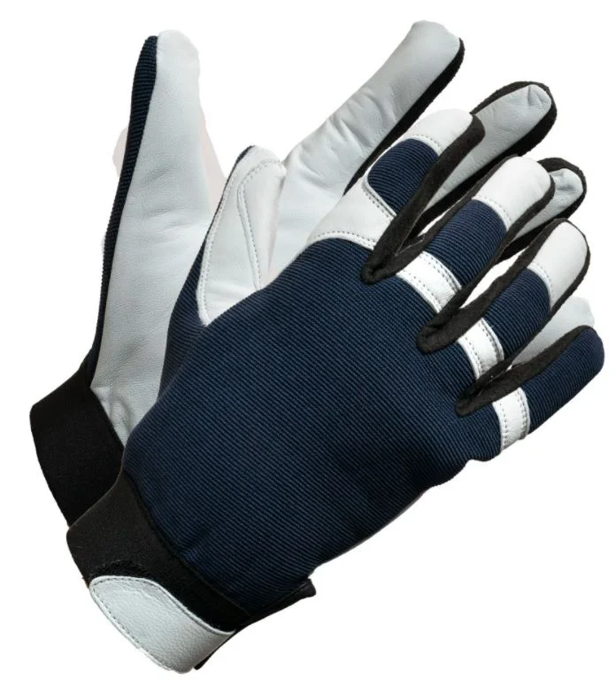 durable heavy-duty gloves -  Work Gloves for Men with Goatskin Leather Palm