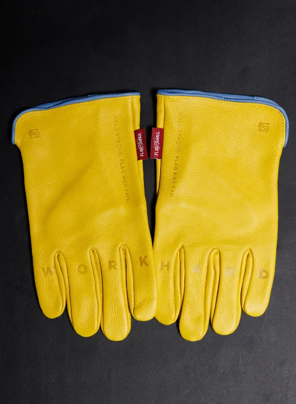 breathable heavy-duty gloves -  WORK GLOVES - YELLOW