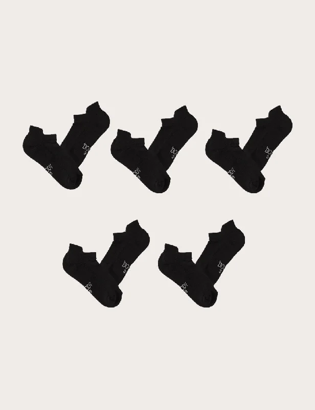 sock bulk -  5-Pack Women's Sport Ankle Socks - Black