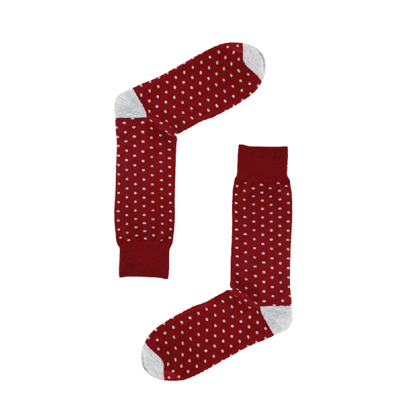 sock novelty -  AAS Cotton Fashion Dot Crew Dress Socks