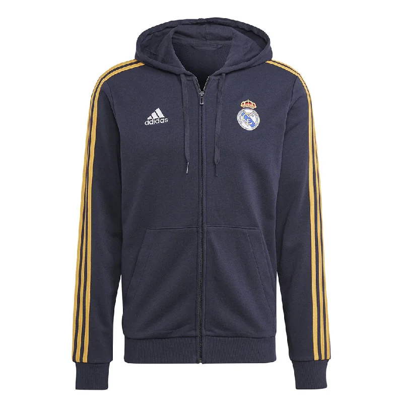 sock exchange -  adidas - Men's Real Madrid DNA Full Zip Hoodie (HY0619)